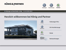 Tablet Screenshot of koenig-partner-zoerbig.de